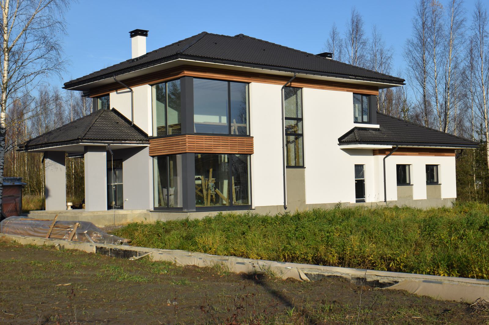 Юкки фасад коттедж