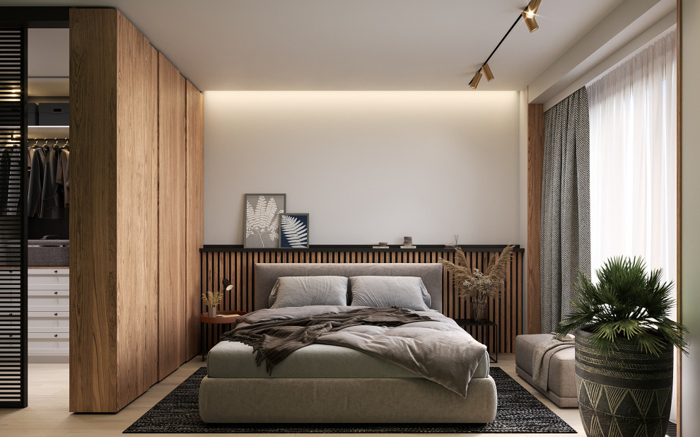 Квартира с зелеными акцентами