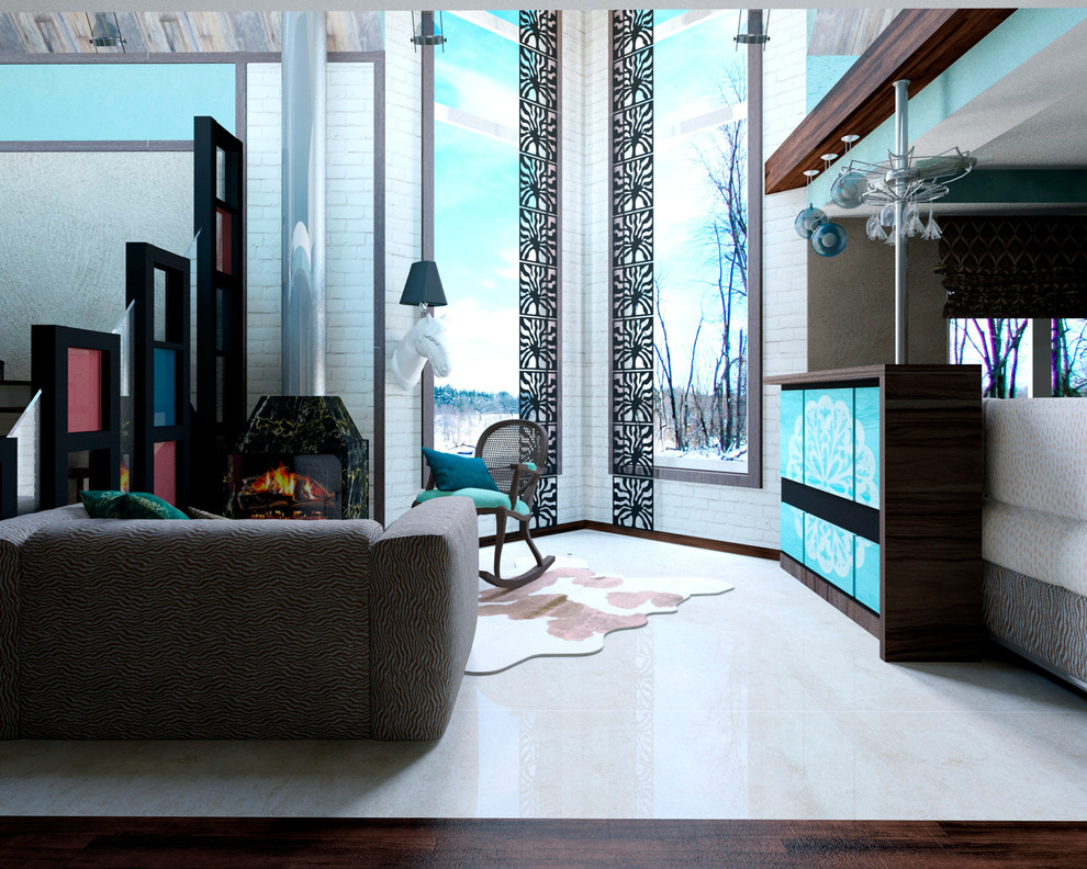 Гостиная в частном доме. Хабаровск, 2016