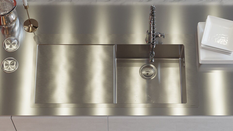 Кухня-гостиная в загородном доме в Подмосковье