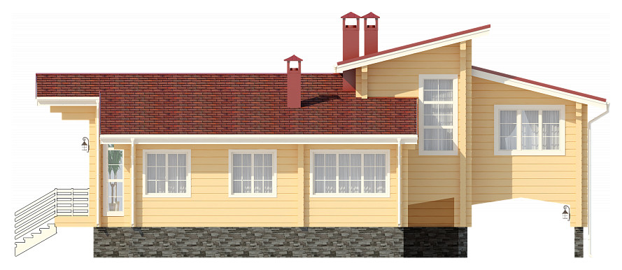 Дом из клееного бруса | Пегас 163