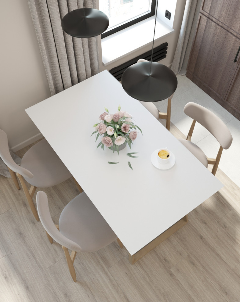 Стильная однушка 47 м² для девушки в ЖК Селигер Сити