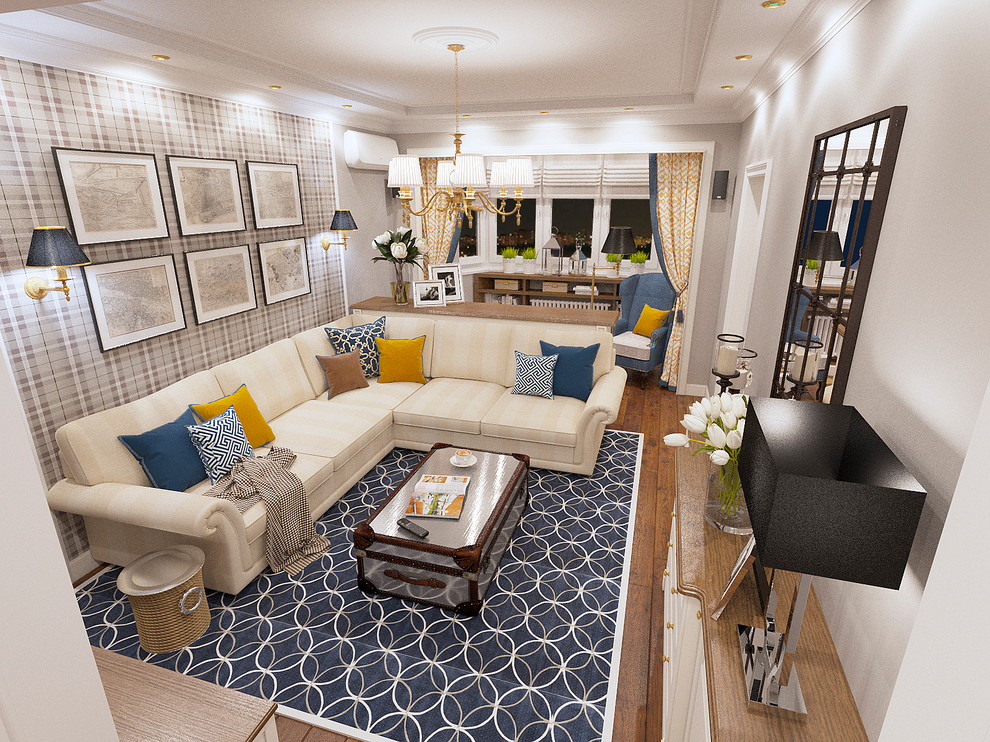 Современная классика в обычной квартире