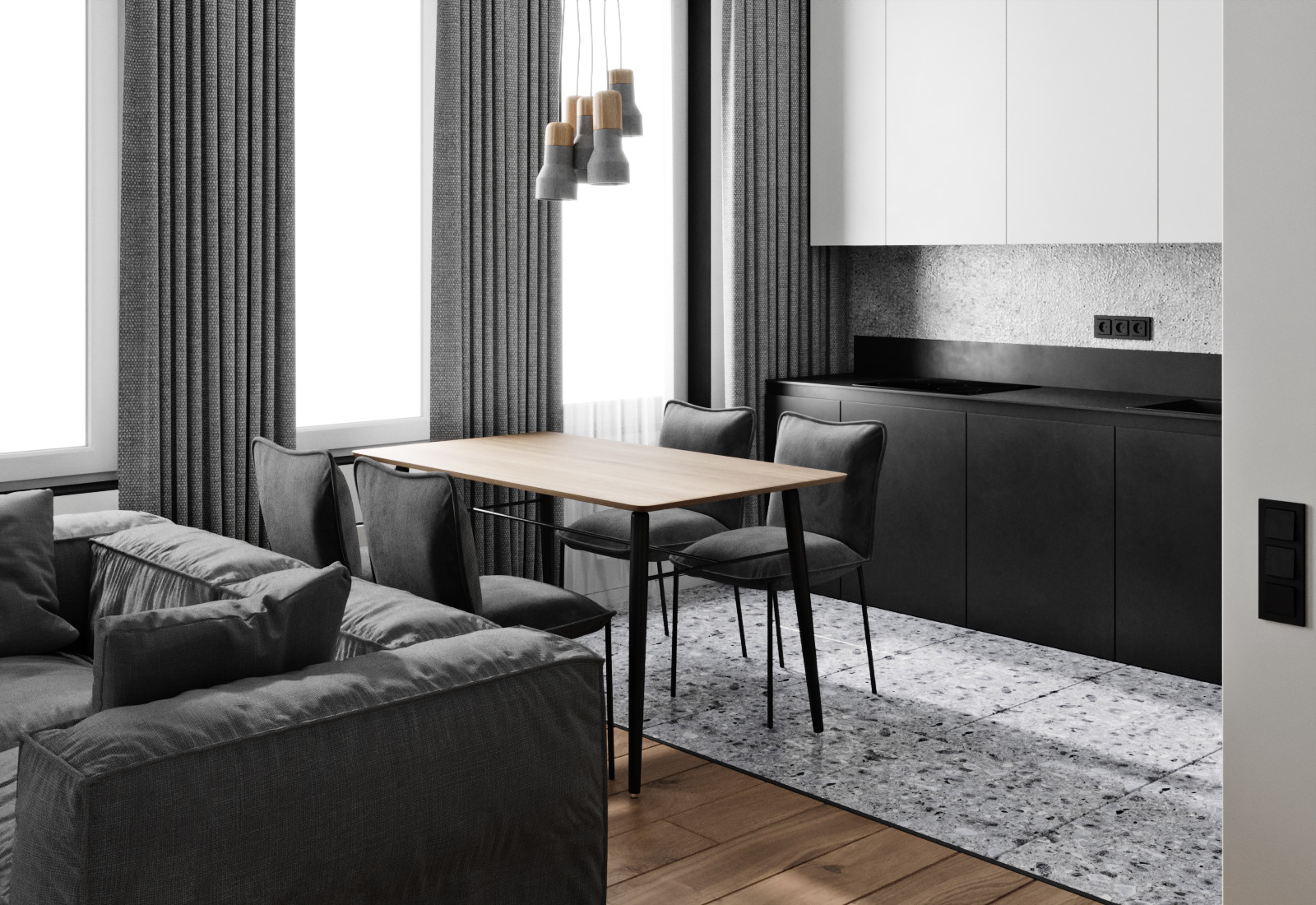 Квартира с тех. комнатой