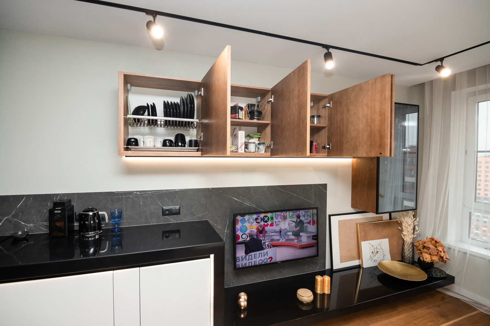 Кухня-гостиная в стиле минимализм