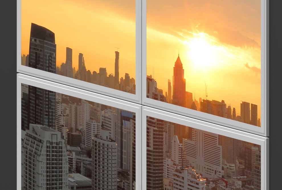 Обложка проекта: Фальш окно с подсветкой и изображением