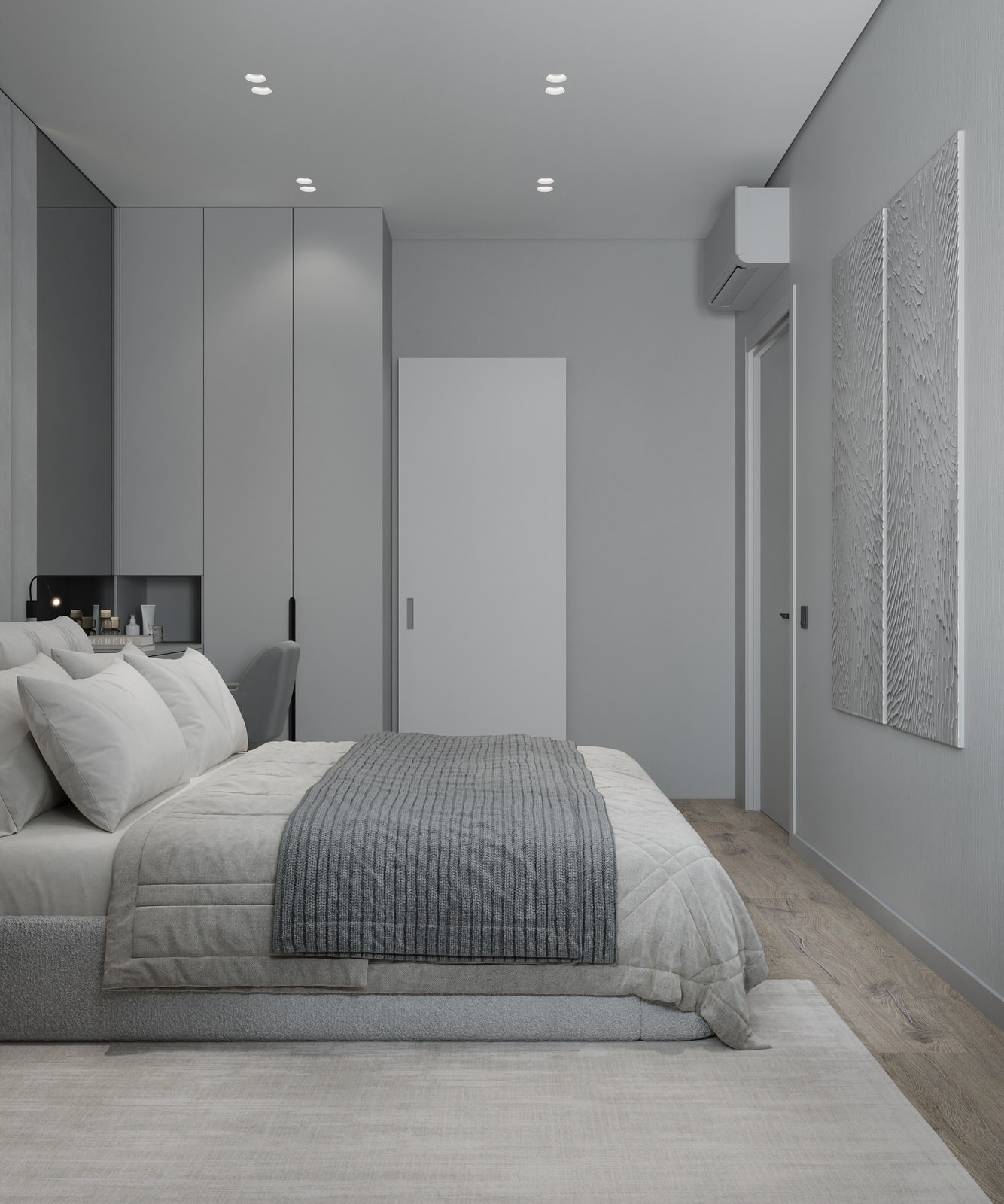 Проект квартиры для молодой семьи в Екатеринбурге. Спальня