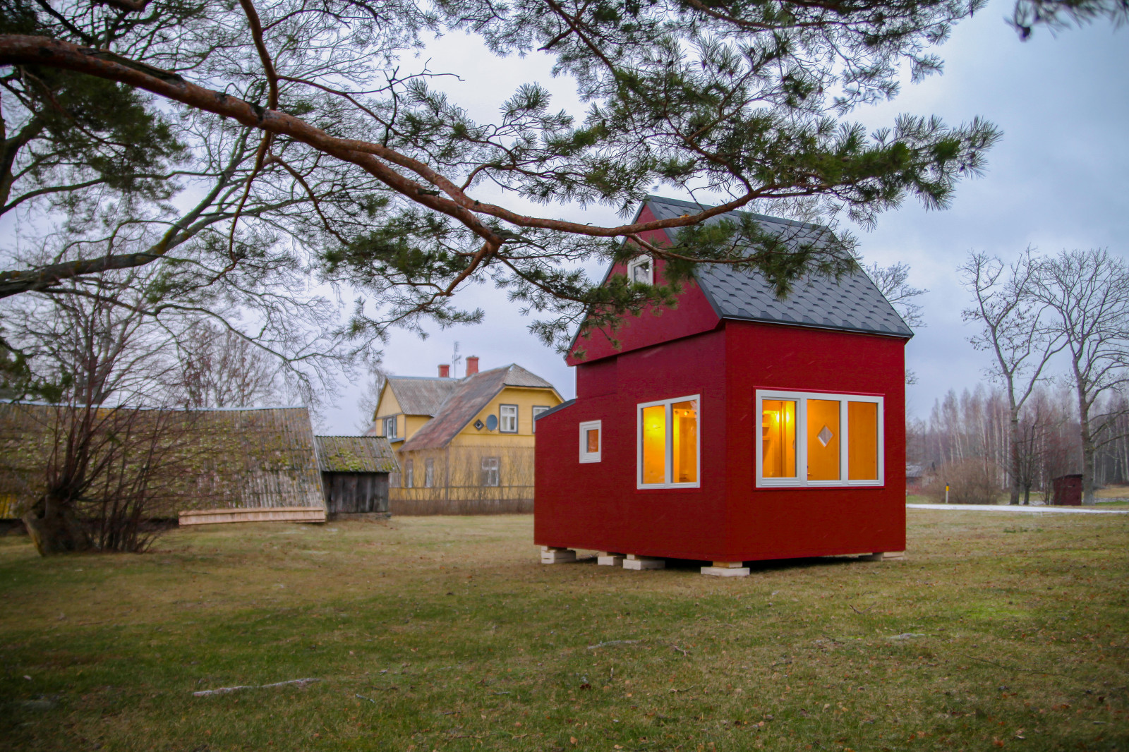 Baltic seashore cabins