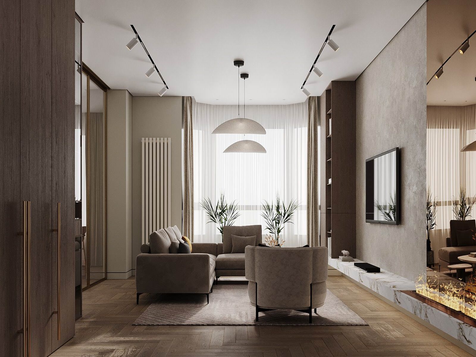 Дизайн интерьера квартиры в ЖК central avenue #PR-400