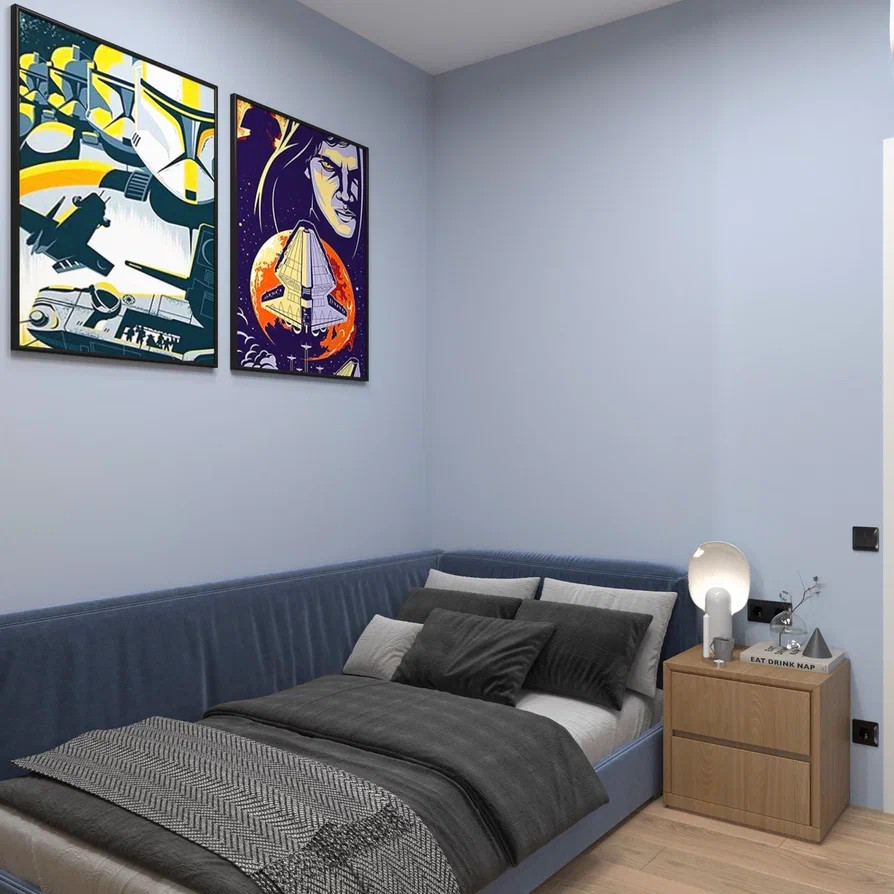 Квартира в современном стиле для семьи с ребенком