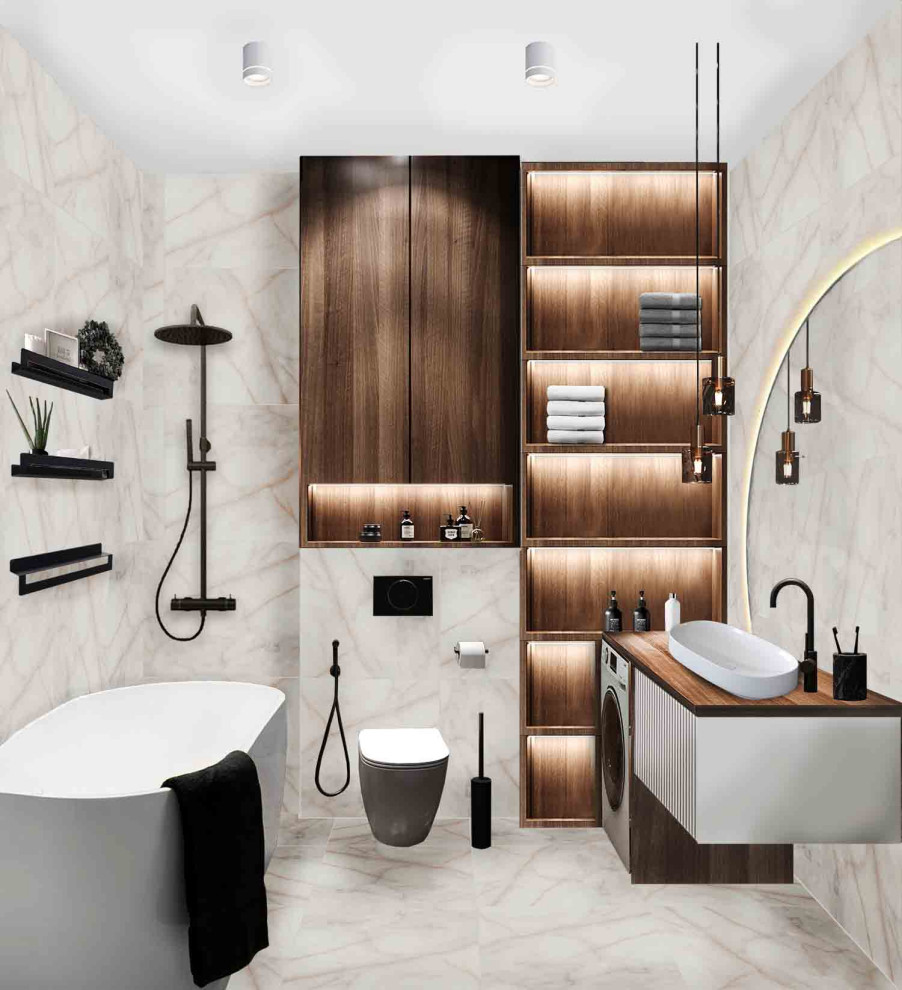 3D-коллажи санузла (2 варианта)