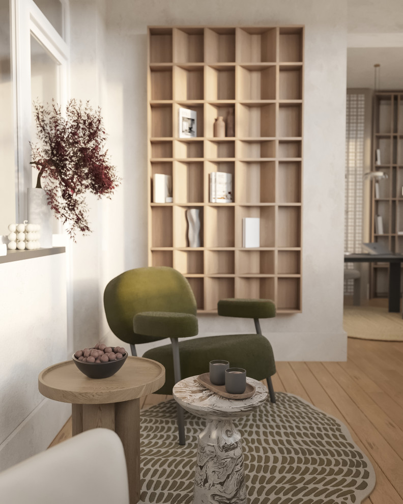 Дизайн-проект лоджии в стиле Джапанди