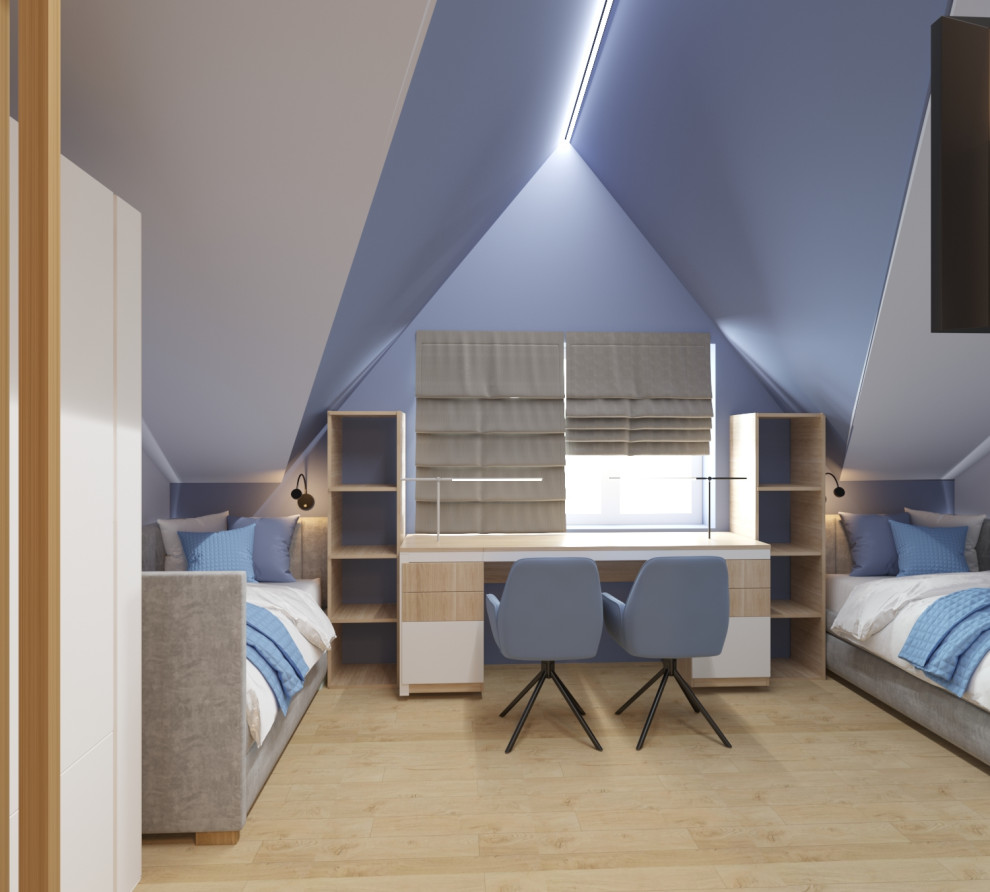 Обложка проекта: Проект детских комнат в Таунхаусе 25 м2