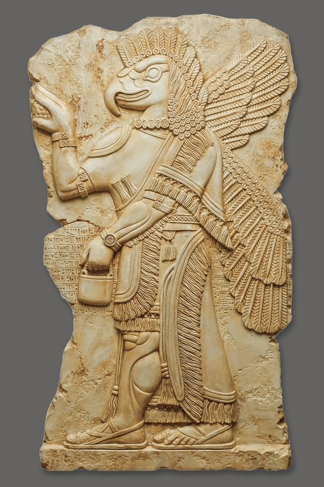 Bas relief - assyrian god Nisroch