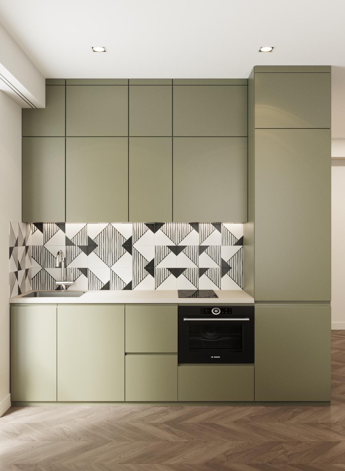 Обложка проекта: Солнечная квартира в ЖК Гранд парк