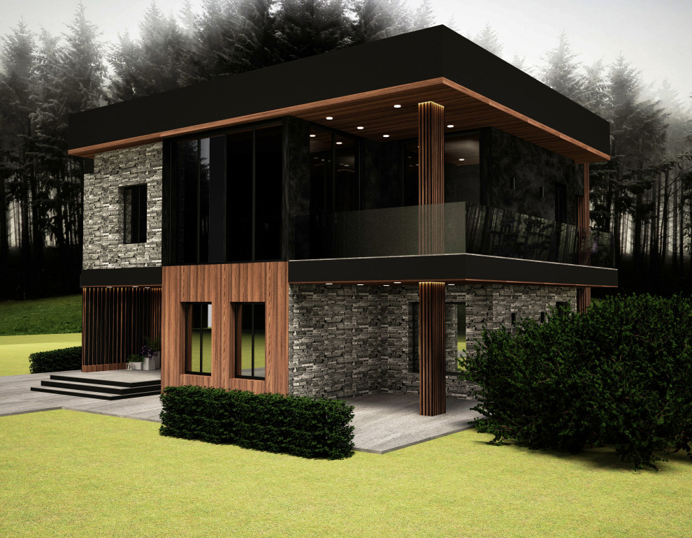 Фасад  частного дома 5 бригада