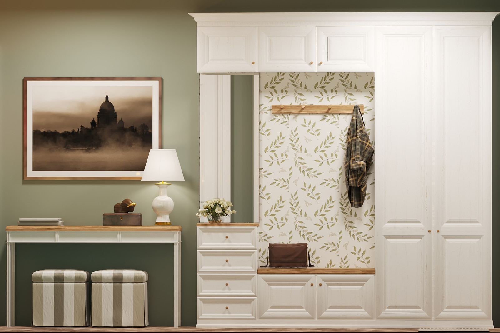 Прихожая в классическом стиле