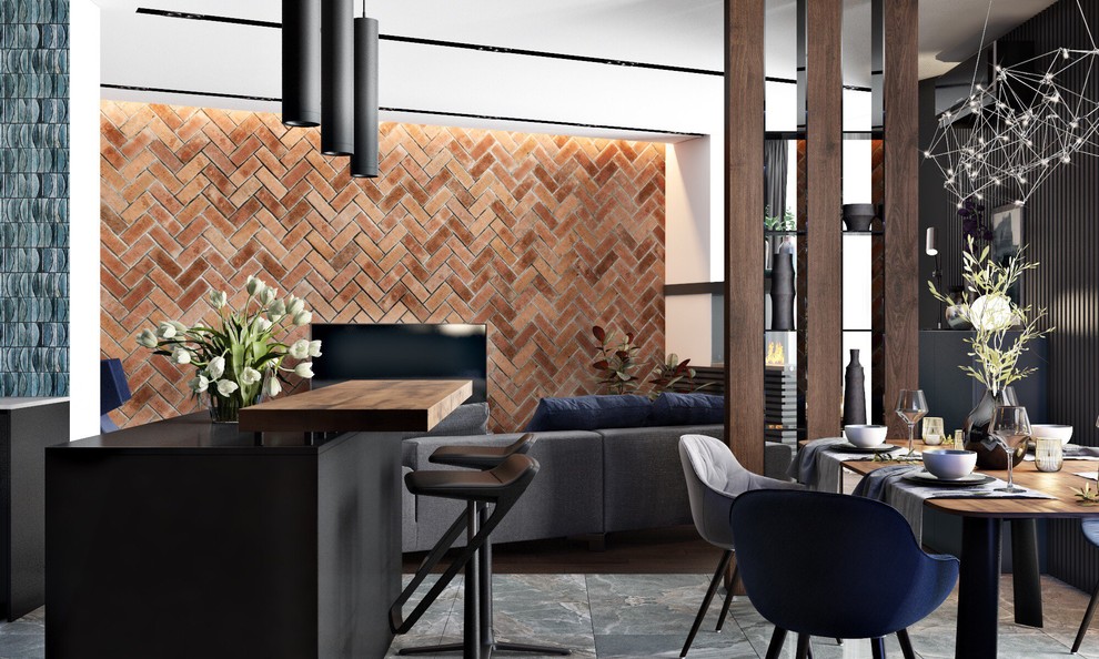 Брутальный и уютный интерьер