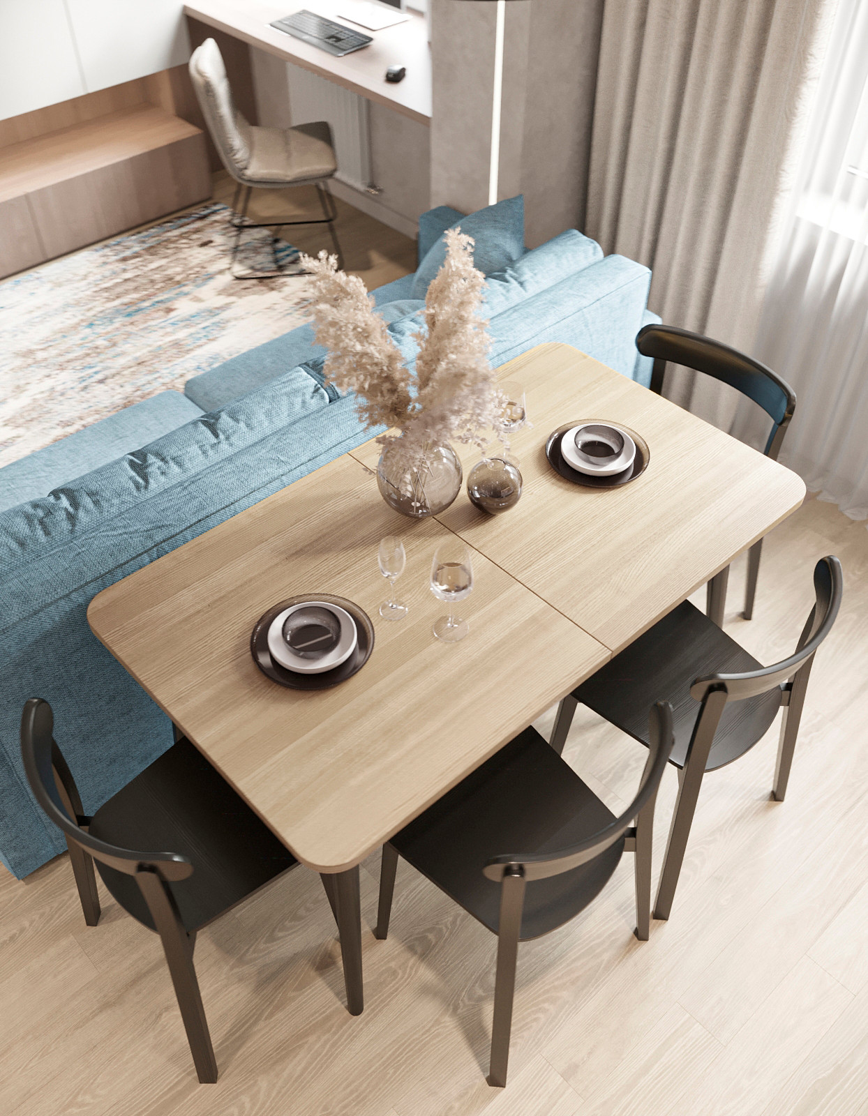 Обложка проекта: Проект квартиры ЖК "Новая Династия" 43 м.кв.