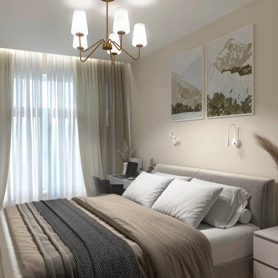 Квартира в современном стиле для семьи с ребенком