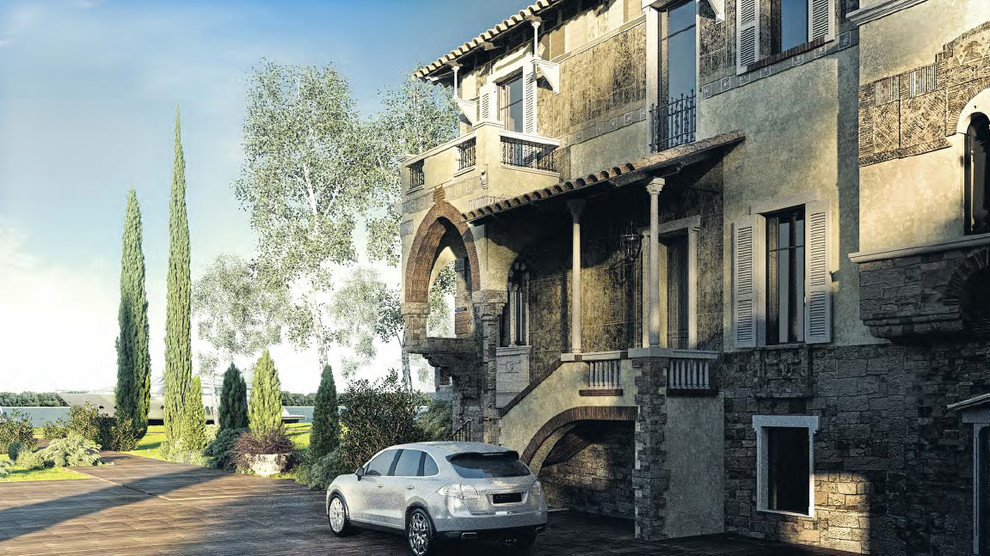 Концепция экстерьера особняка