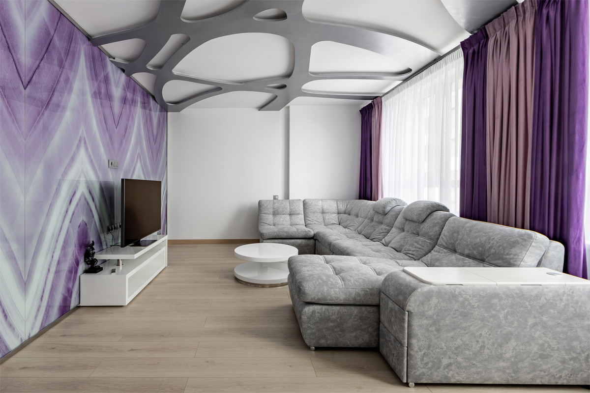 Обложка проекта: "Всплески жизни". Дизайн 3-х комнатной квартиры в современном стиле.