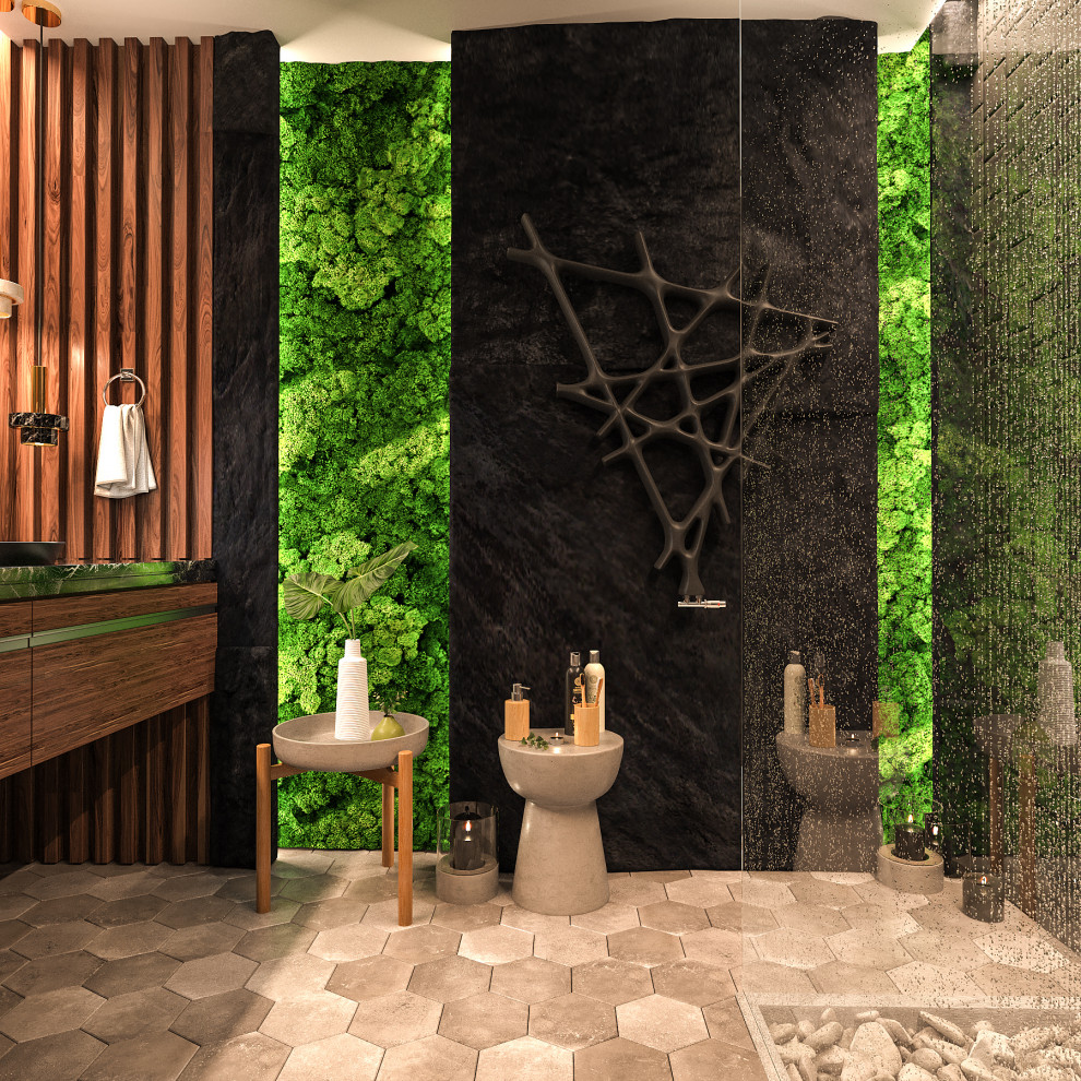 Обложка проекта: ванна в бионическом стиле