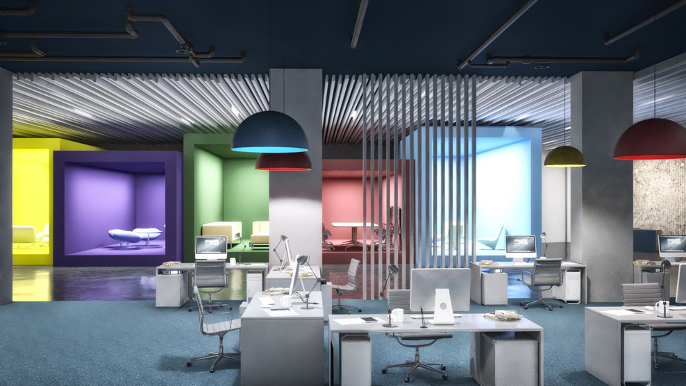 Интерьер офиса в ЖК Wellton Towers