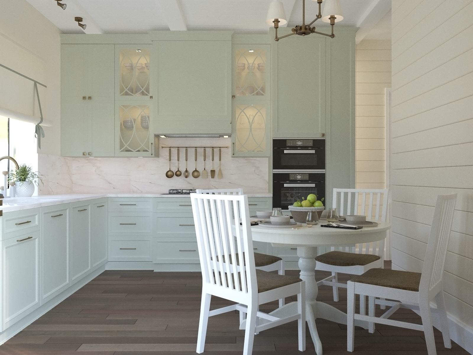 Кухня-гостиная в загородном доме