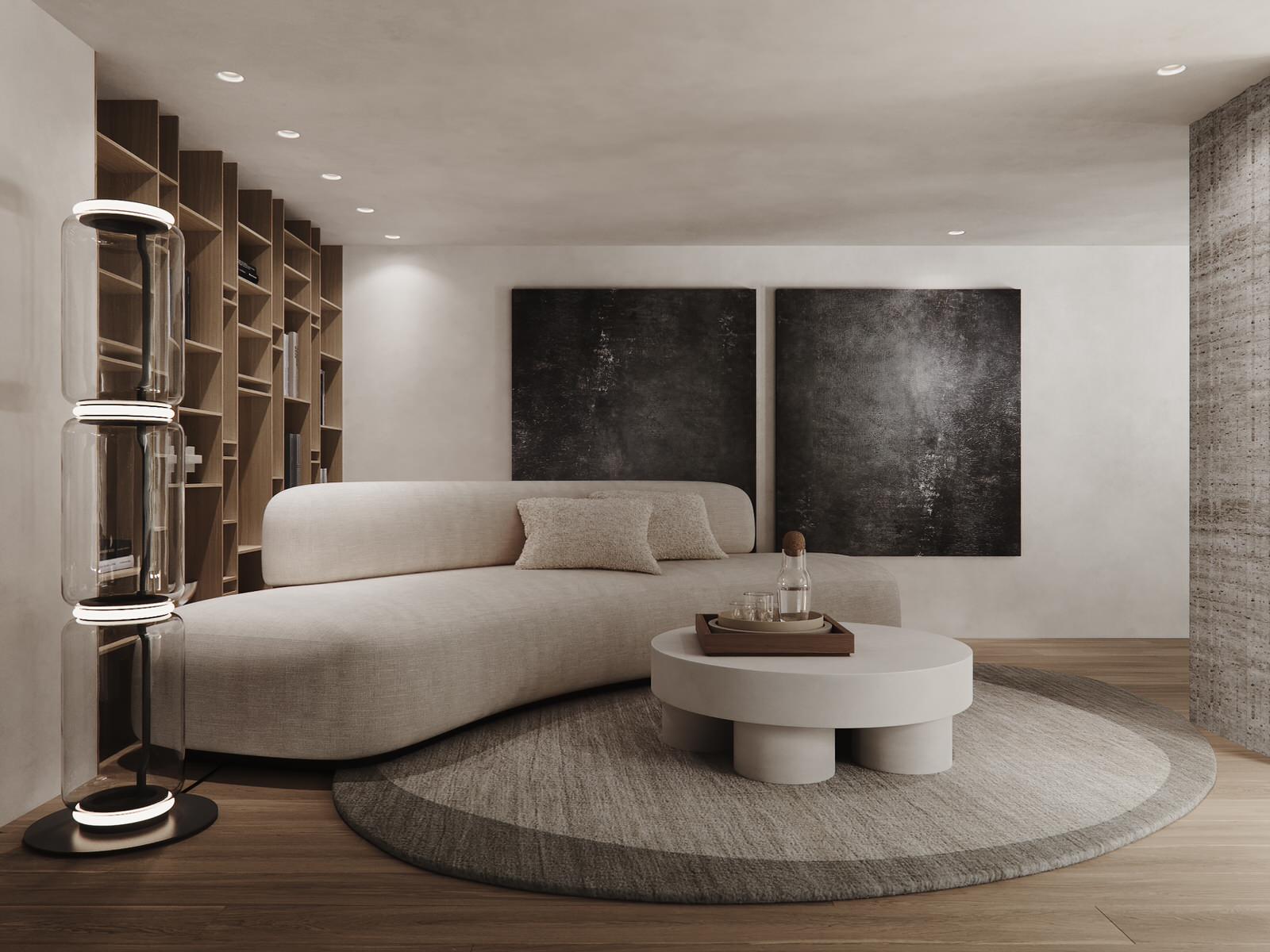 Cour dhonneur - living room