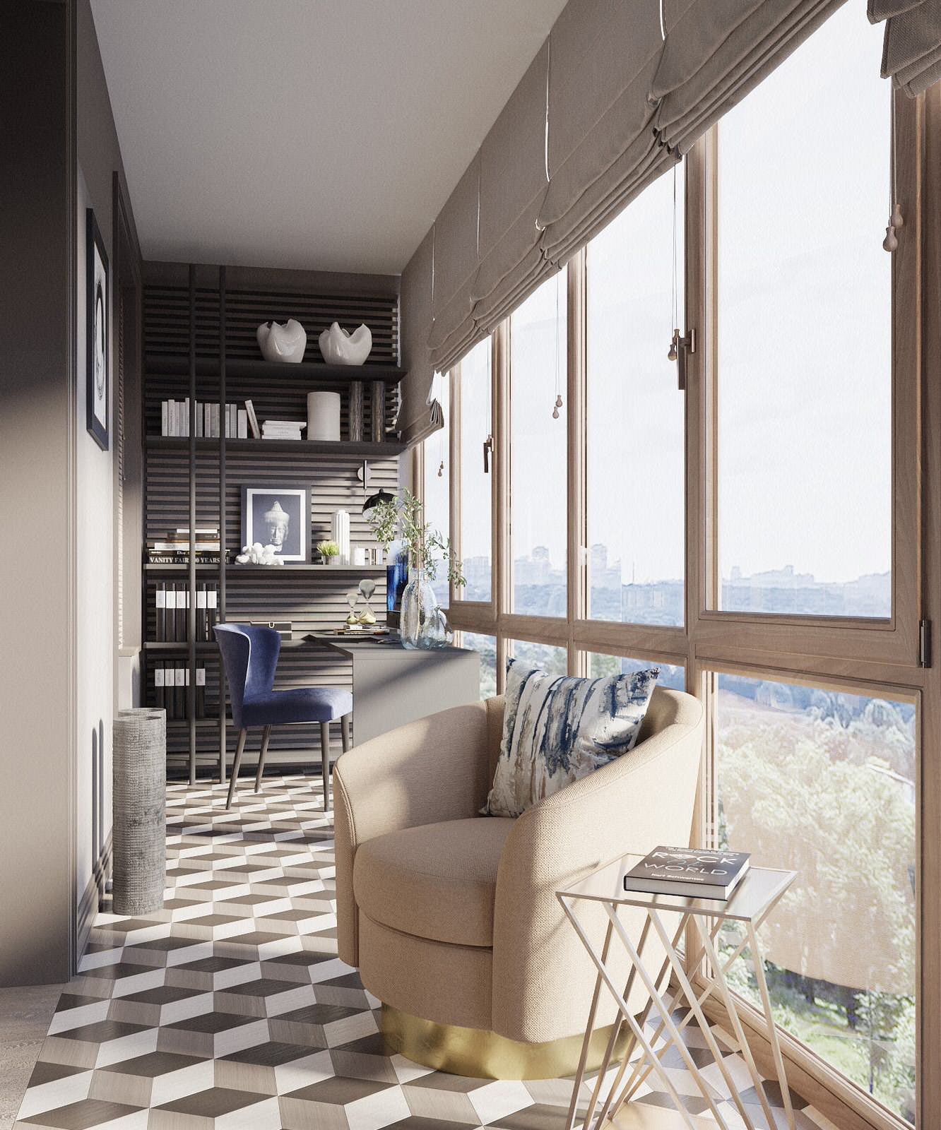 Дизайн трехкомнатной квартиры  в ЖК «Чемпион-парк»