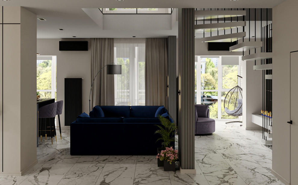 Двухуровневая квартира на Западном.