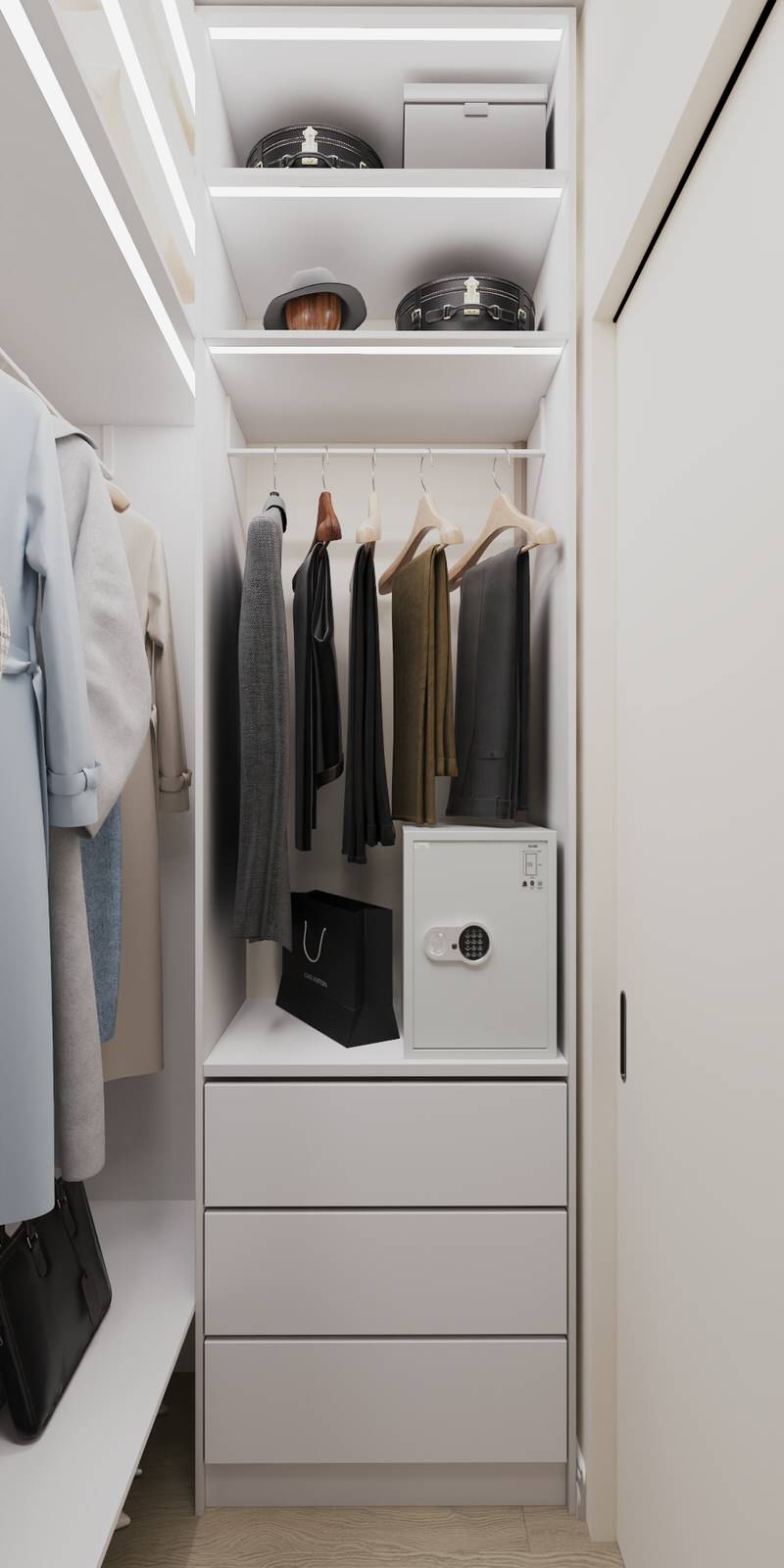 Дизайн проект Московской квартиры для семьи с сыном