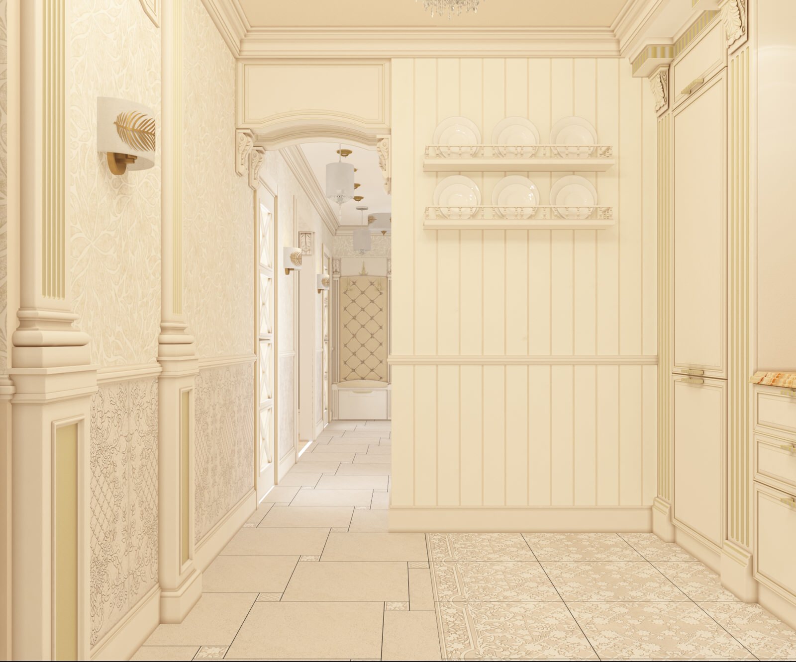 Интерьер квартиры в городе Горячий Ключ ЖК Лебединое Озеро