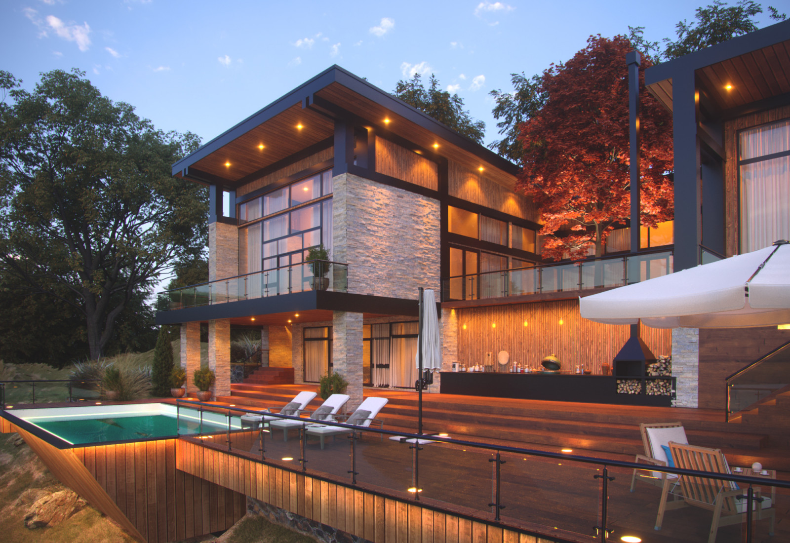 Проект частный резиденции Square