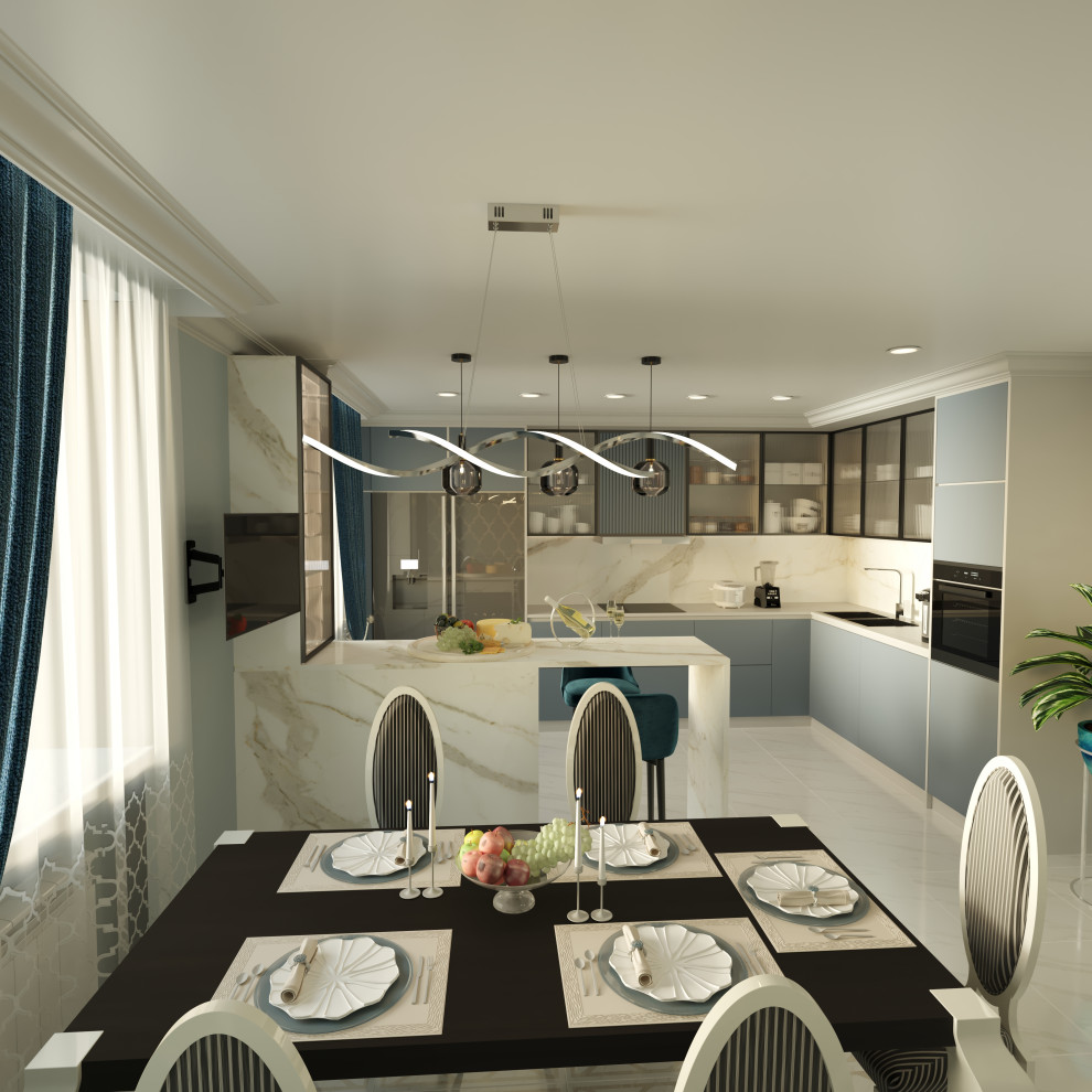 Обложка проекта: Кухня-столовая