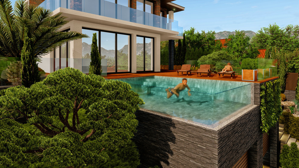 Сочи 6 соток Стиль Хай тек