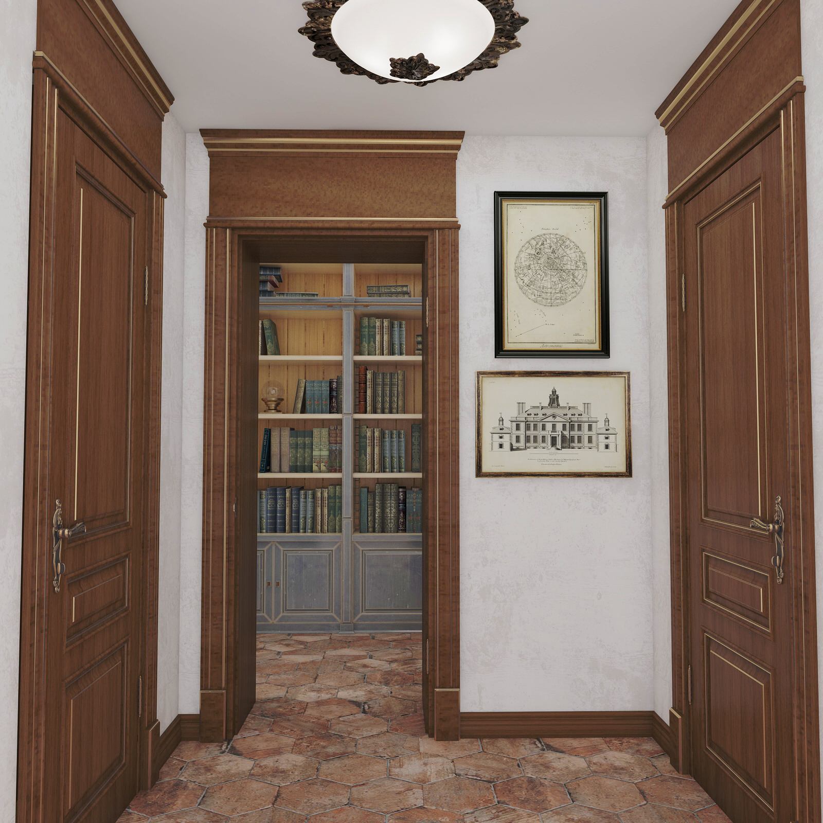 Проект. Интерьер подвала дома (70 м кв)