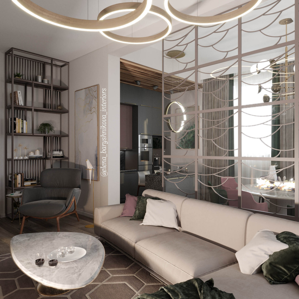 Дизайн проект квартиры 130м2 "Курорт в городе" (Resort in the City)