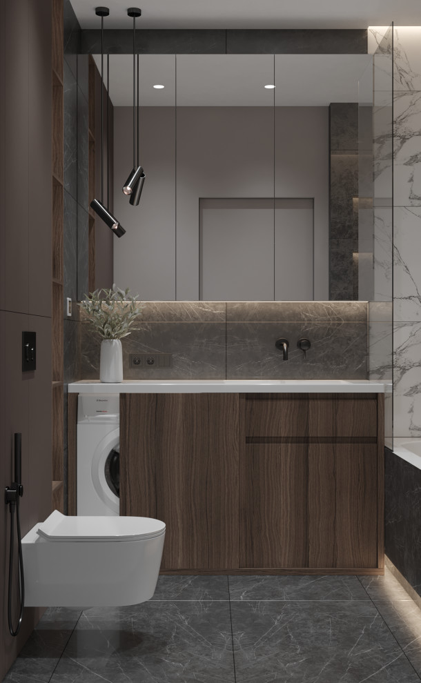 Мужской интерьер на 43кв.м ЖК "Фонвизина