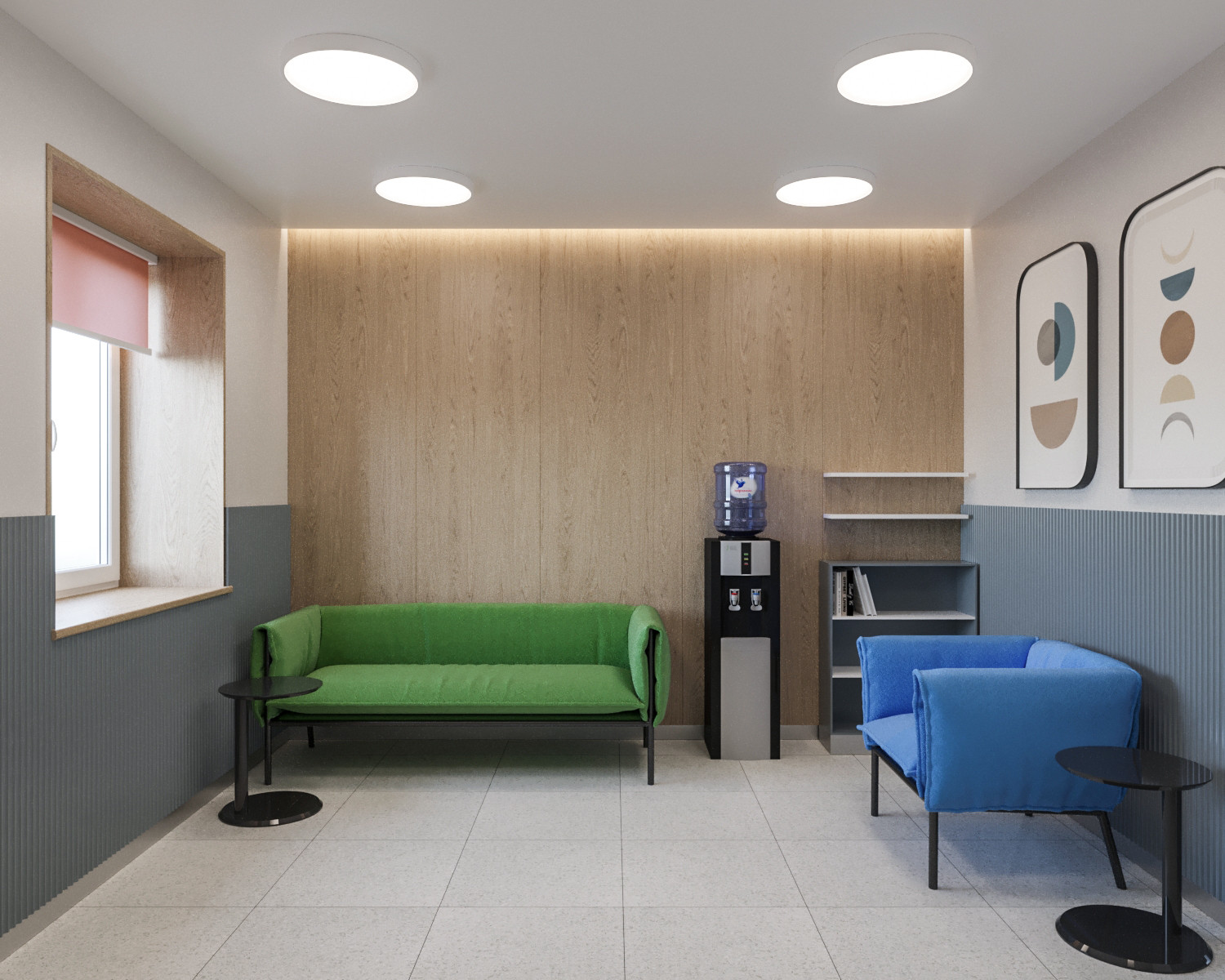 Интерьер общественных помещений офтальмологической клиники