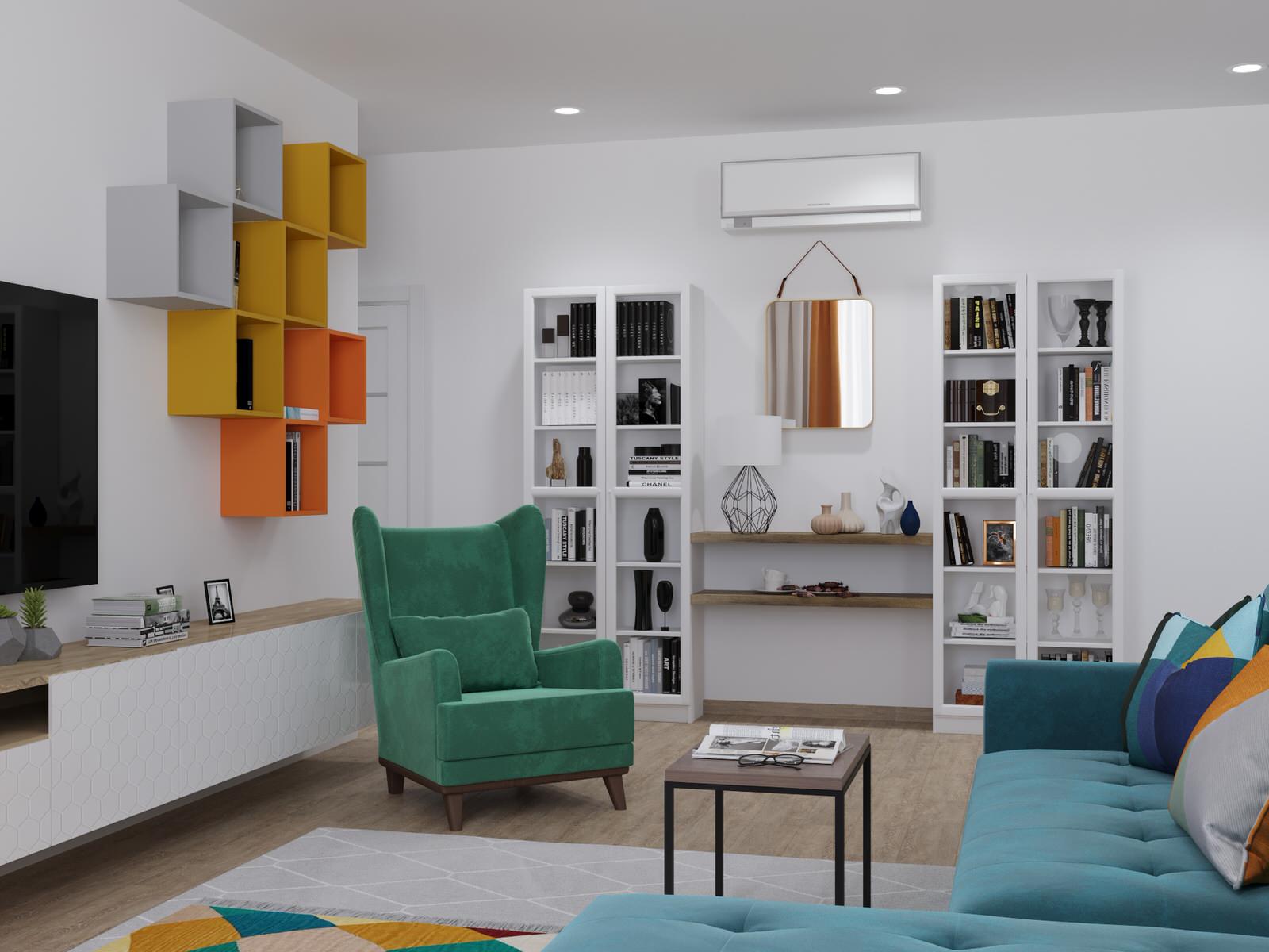 Гостиная в апарт-отеле