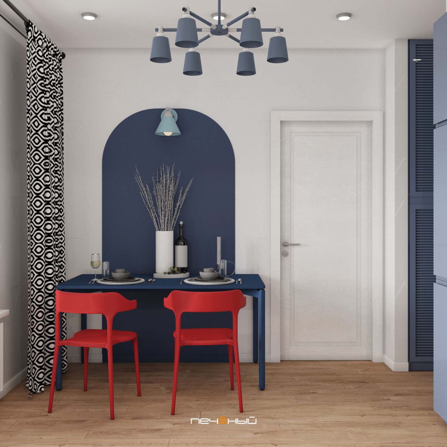 2025 Дизайн 1-комн. квартиры 38 м² в современном стиле, Санкт-Петербург