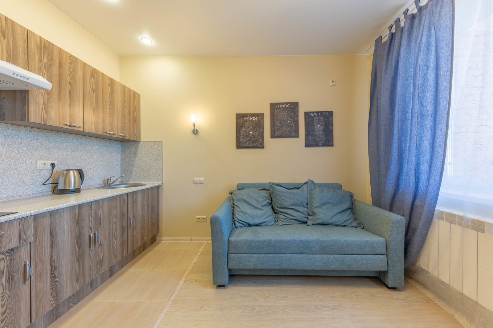 Интерьерная съёмка квартиры-студии в Московской области