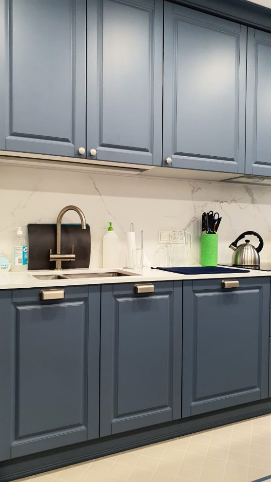 Соременная классика в серо-голубых тонах