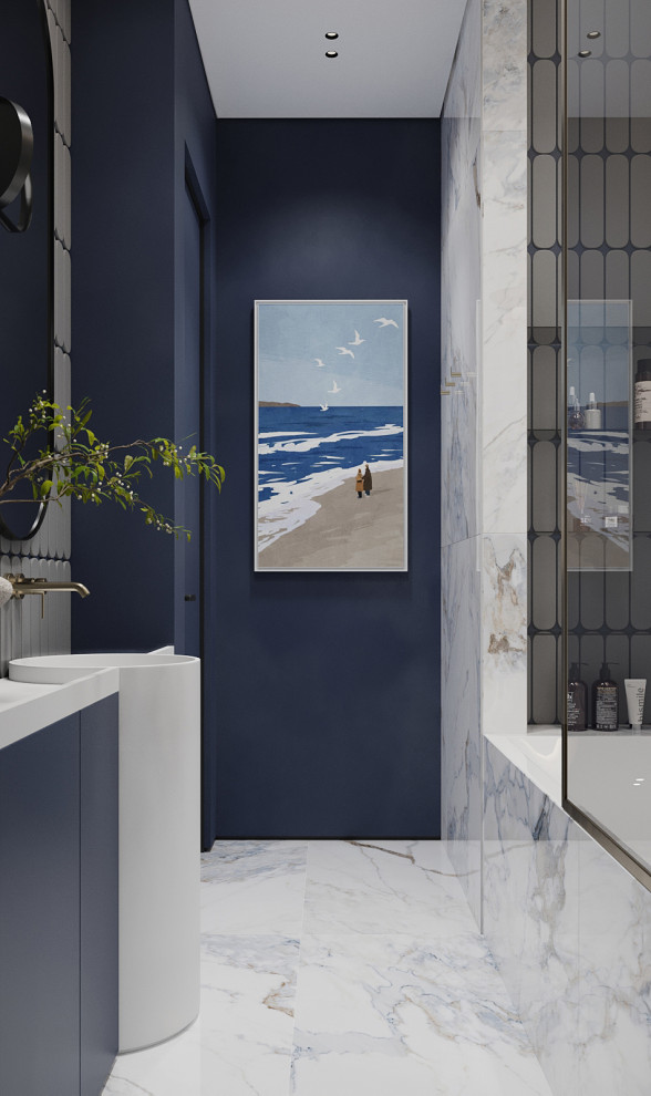 Брутальный интерьер квартиры 85 кв.м. в Москве. Проект