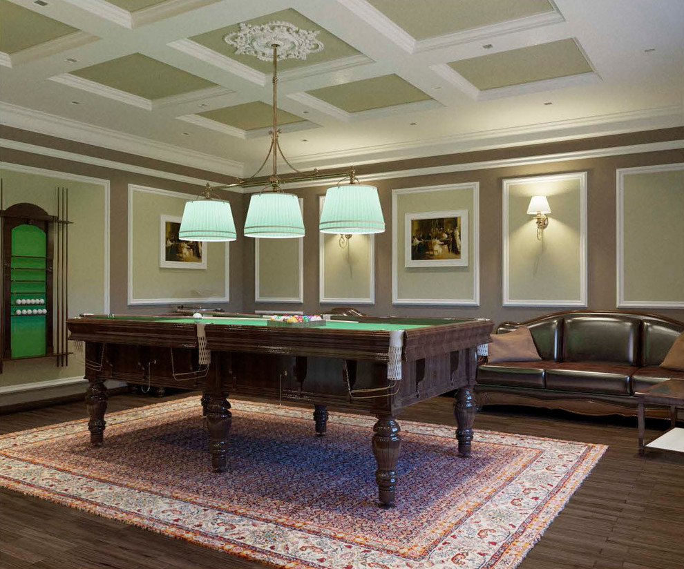 Бильярдная комната в классическом стиле