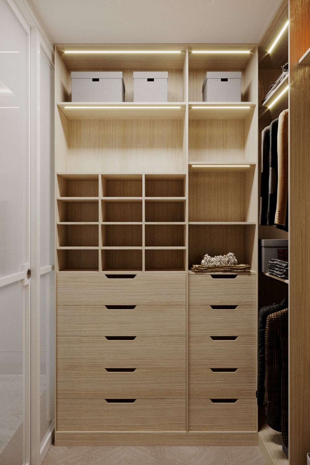 Дизайн проект квартиры в стиле легкая классика ЖК Сердце столицы