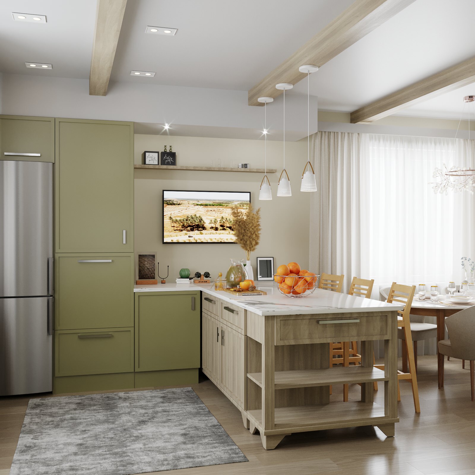 Загородный дом. Общественная зона