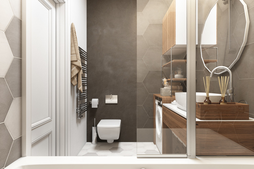 Лофт с красными акцентами